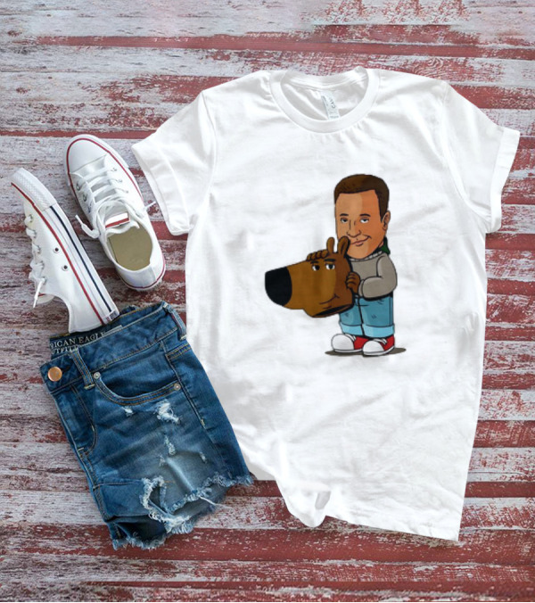 Kevin James Chill Guy Meme With Cartoon Style Scooby-Doo Head T-Shirt