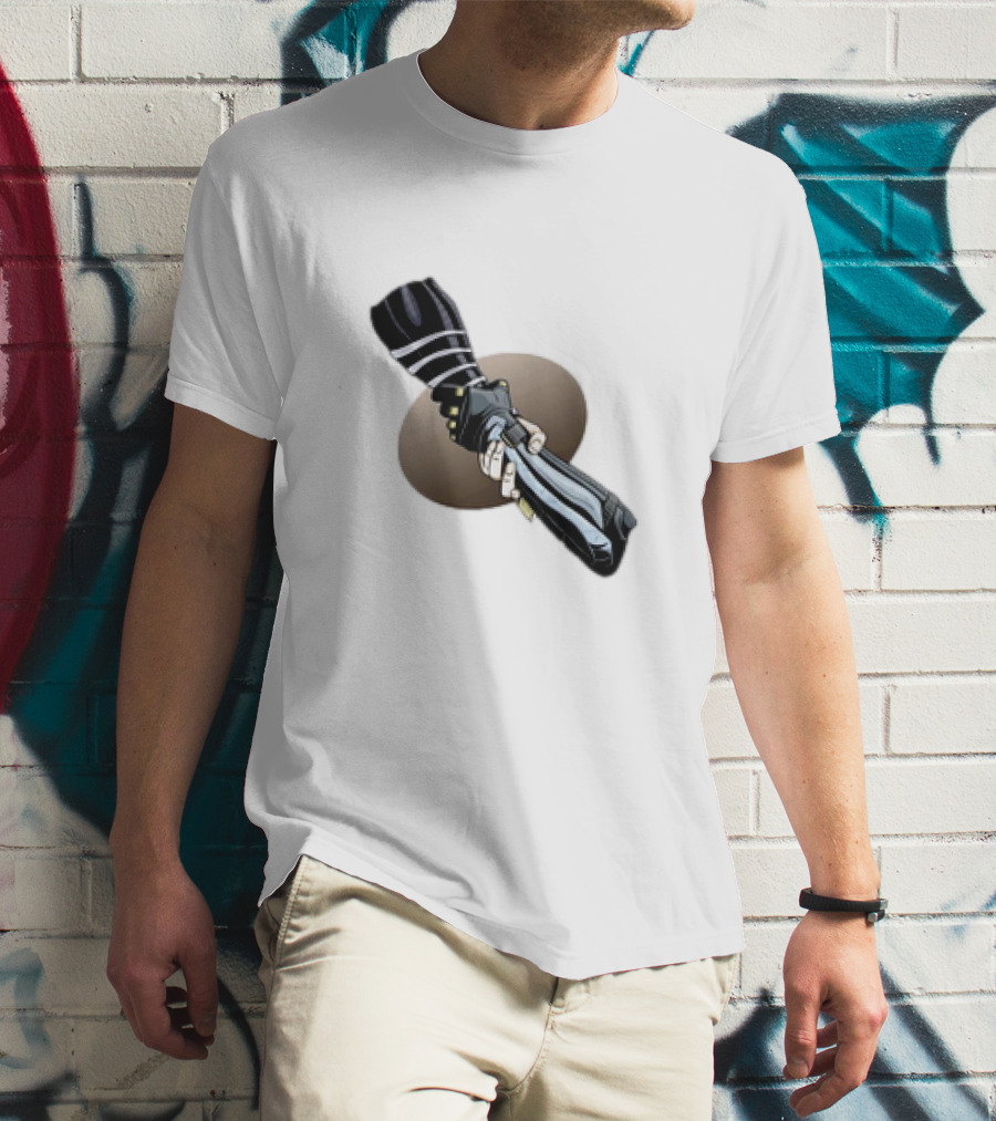 Winter Soldier And Falcon Shaking Hands Partnership Marvel T-Shirt