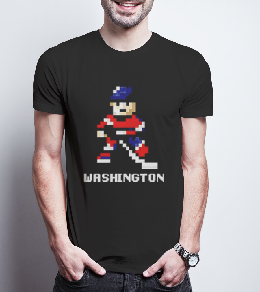 Washington Hockey 8-bit Player T-Shirt