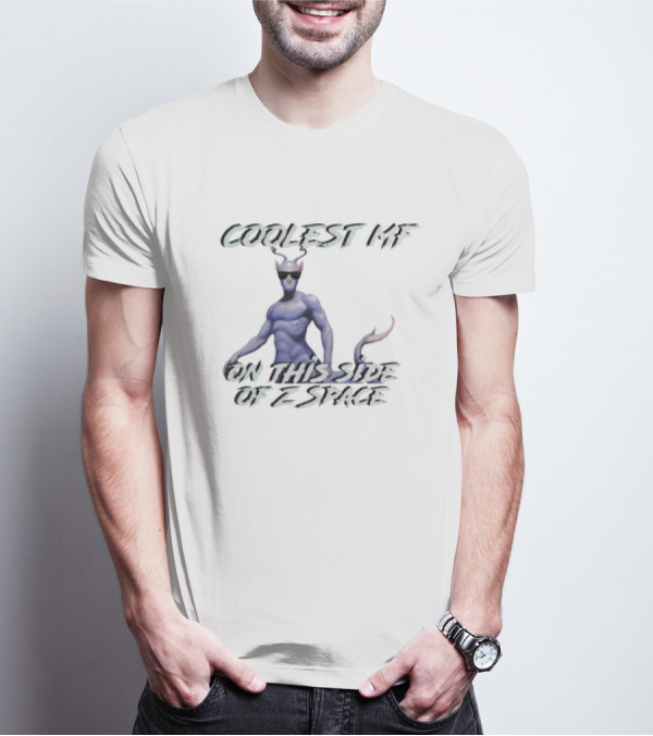 Coolest Mf On This Side Of Z Space Alien Figure T-Shirt