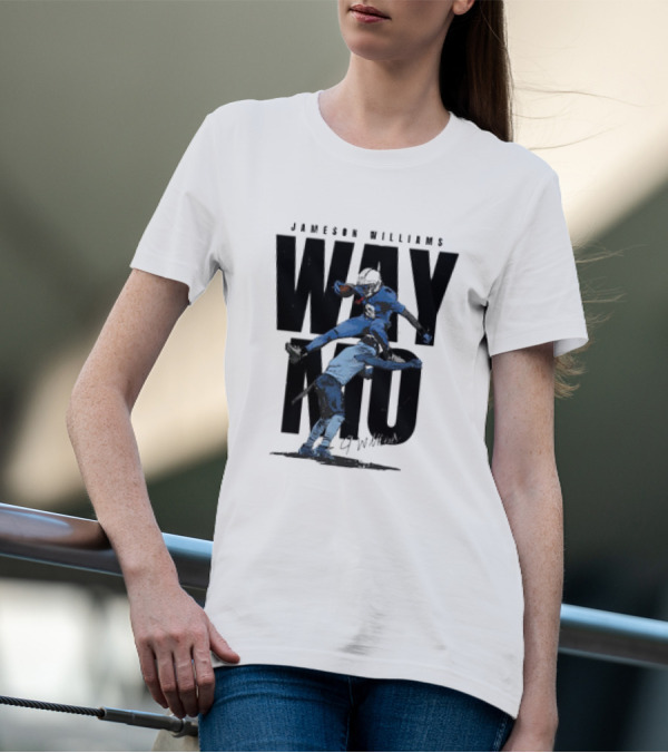 JAMESON WILLIAMS WAY NO HURDLE DETROIT LIONS VINTAGE T-Shirt