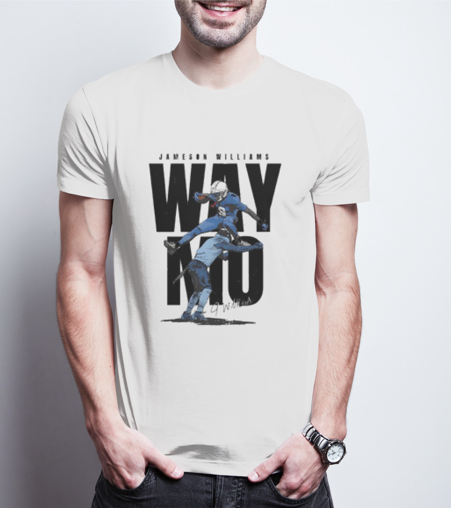 JAMESON WILLIAMS WAY NO HURDLE DETROIT LIONS VINTAGE T-Shirt