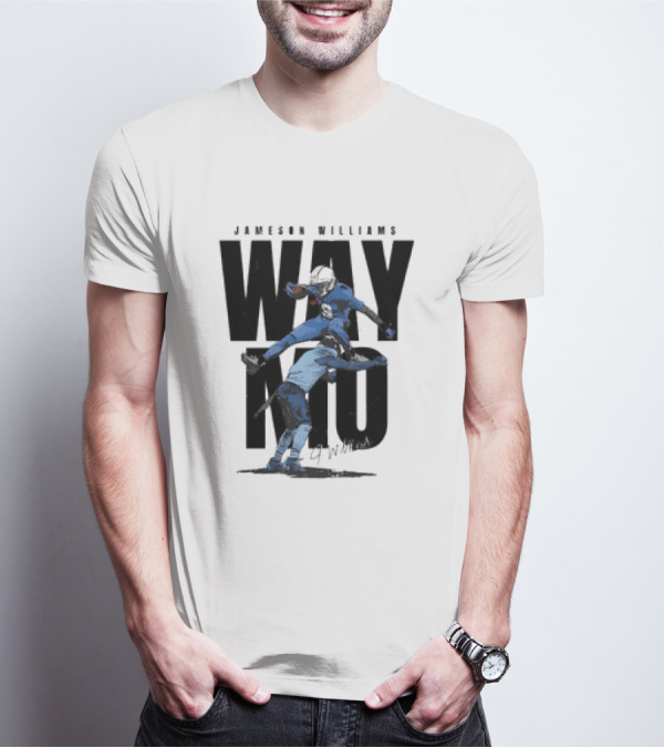 JAMESON WILLIAMS WAY NO HURDLE DETROIT LIONS VINTAGE T-Shirt