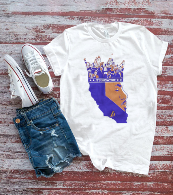 Lebron James It's Showtime Los Angeles Lakers Crown California T-Shirt