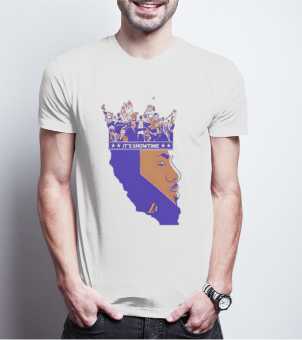 Lebron James It's Showtime Los Angeles Lakers Crown California T-Shirt