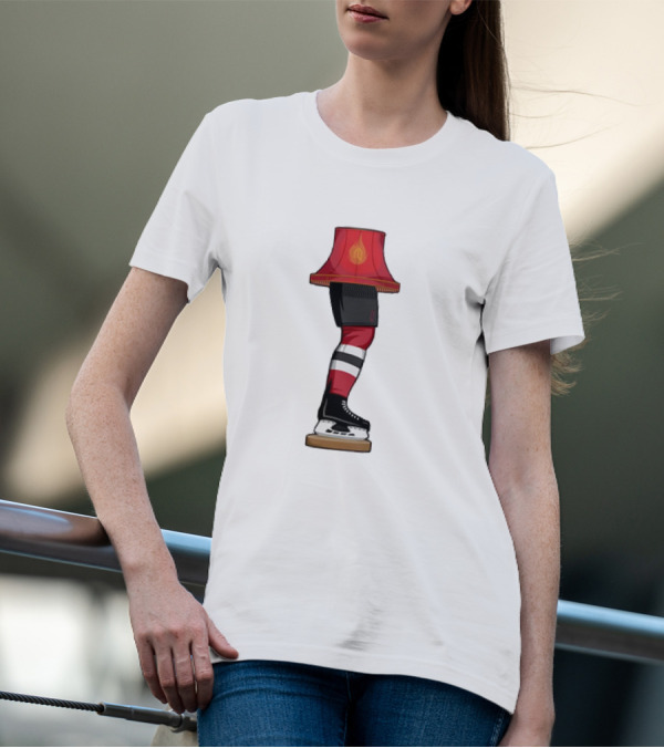 New Jersey Devils Hockey Leg Lamp Novelty T-Shirt