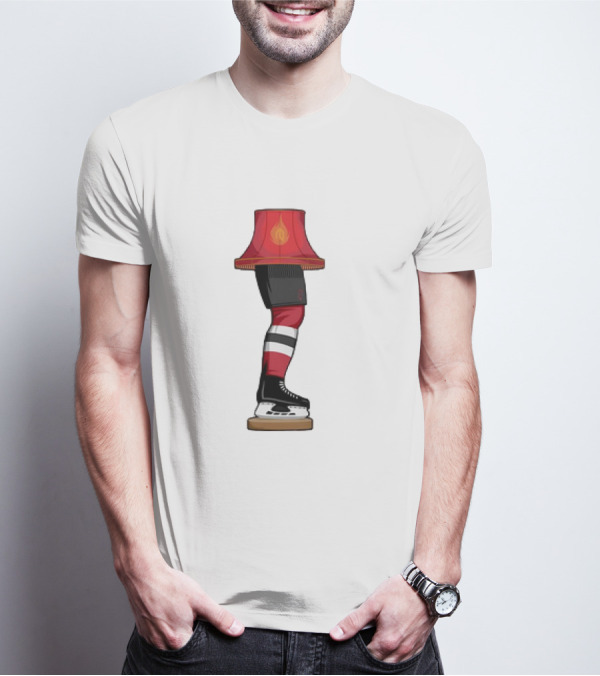 New Jersey Devils Hockey Leg Lamp Novelty T-Shirt