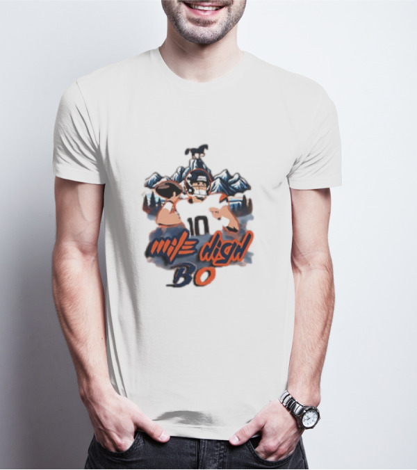 Mile High BO Football Mountains Number 10 T-Shirt