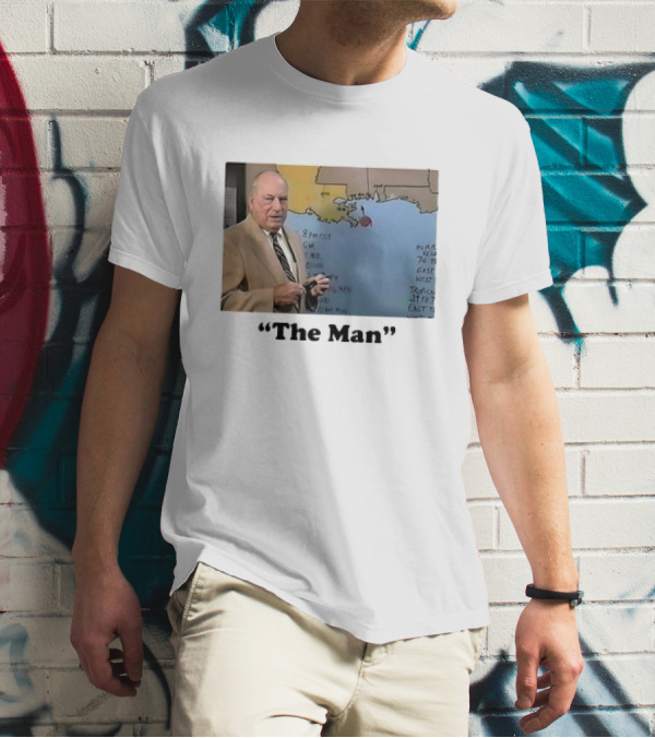 The Man Nash Roberts Weather Map Presentation T-Shirt