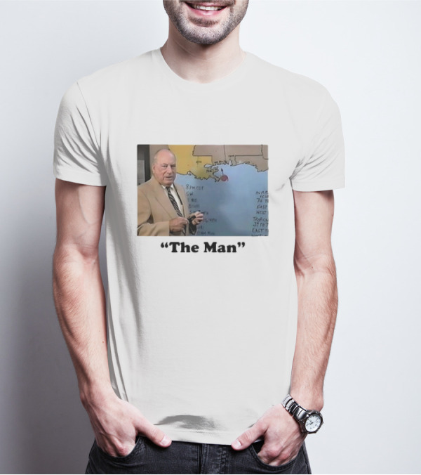 The Man Nash Roberts Weather Map Presentation T-Shirt