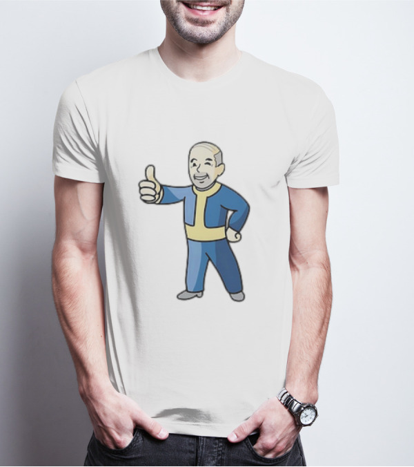 Vault Boy Nate Fallout Cartoons T-Shirt