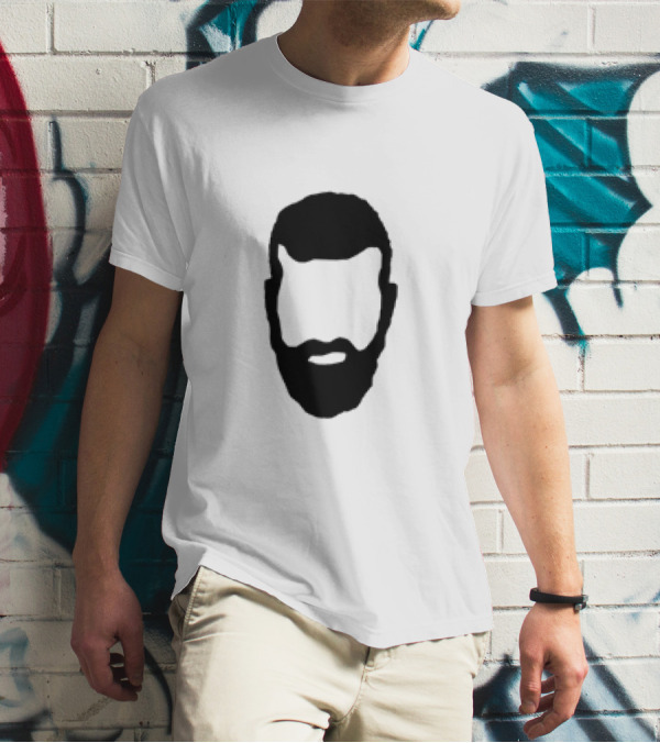 Hauss Beard Silhouette Marc Hauss Face T-Shirt