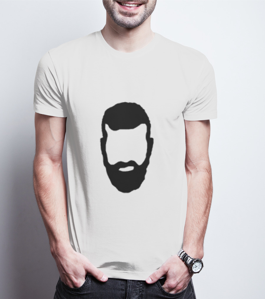 Hauss Beard Silhouette Marc Hauss Face T-Shirt