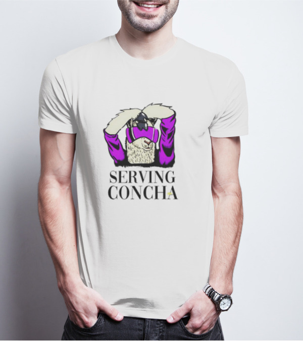MarcoMania Serving Concha Llama With Purple T-Shirt