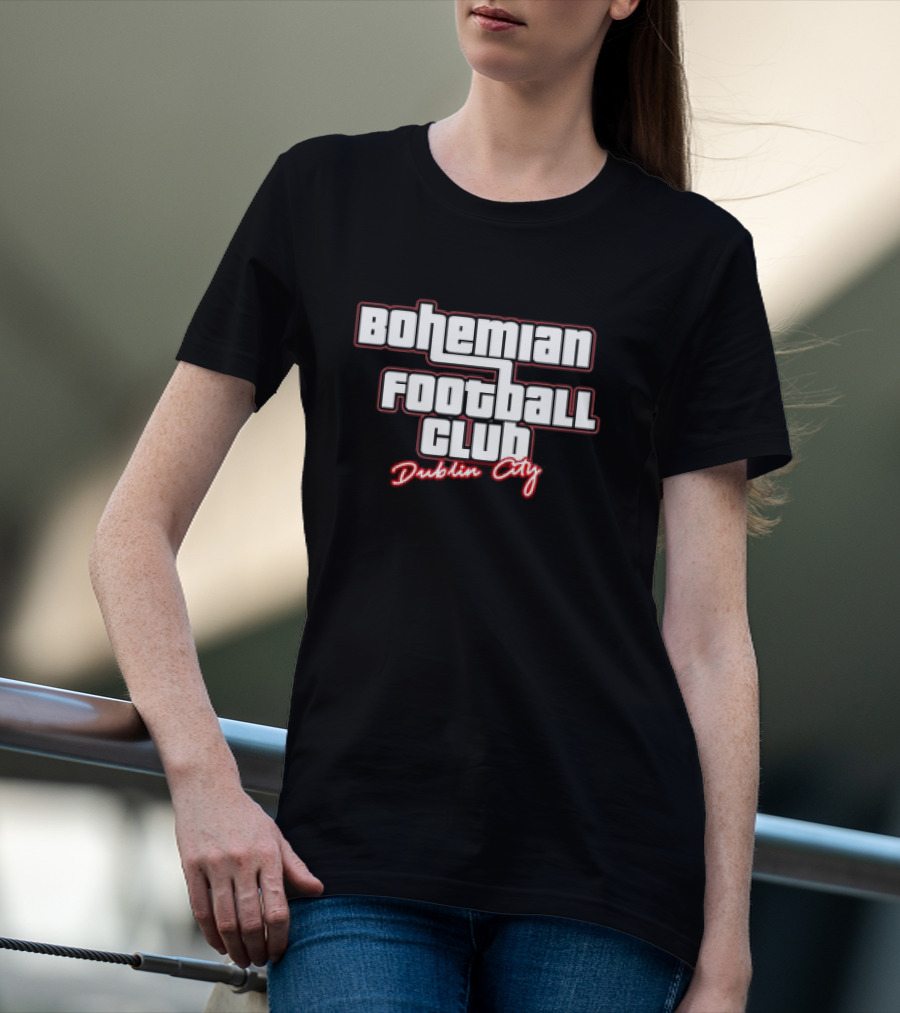 Bohemian Football Club Dublin City Text T-Shirt