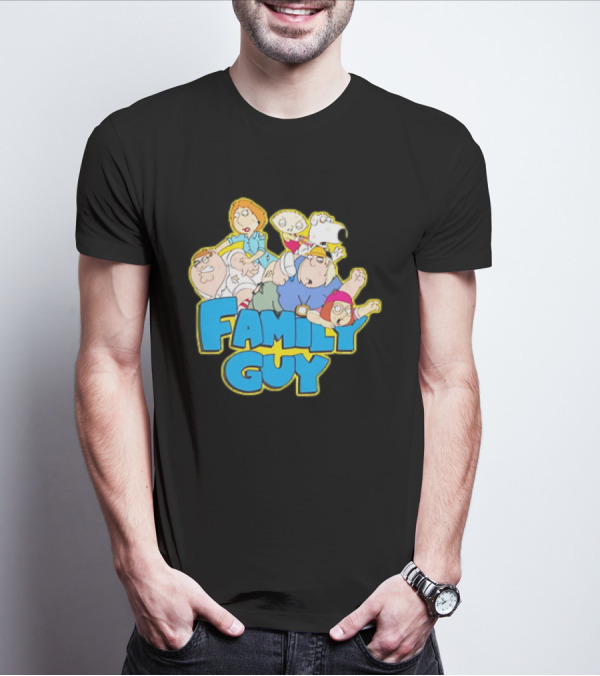 Family Guy Classic Cartoon Characters Fight Scene Vintage T-Shirt