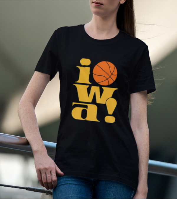 Old School Iowa Vintage Basketball T-Shirt