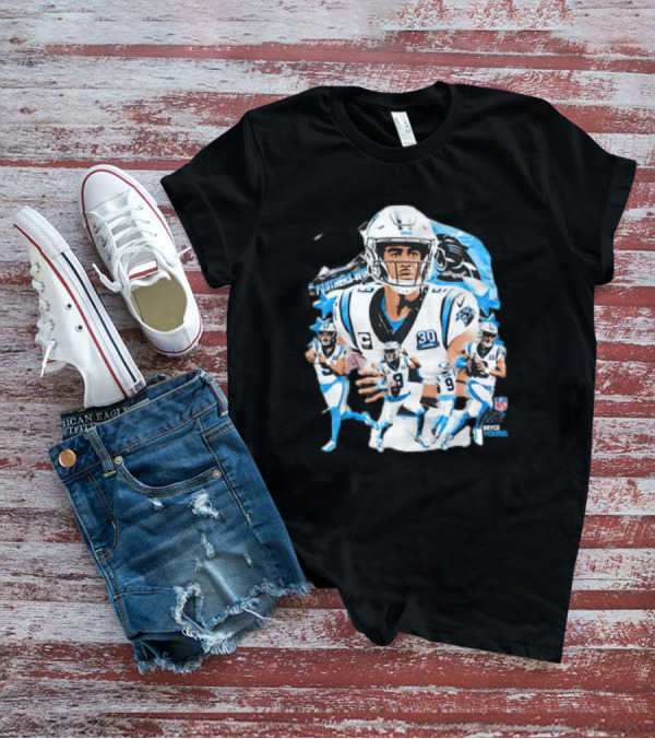 Bryce Young Carolina Panthers NFL Quarterback Action Series T-Shirt
