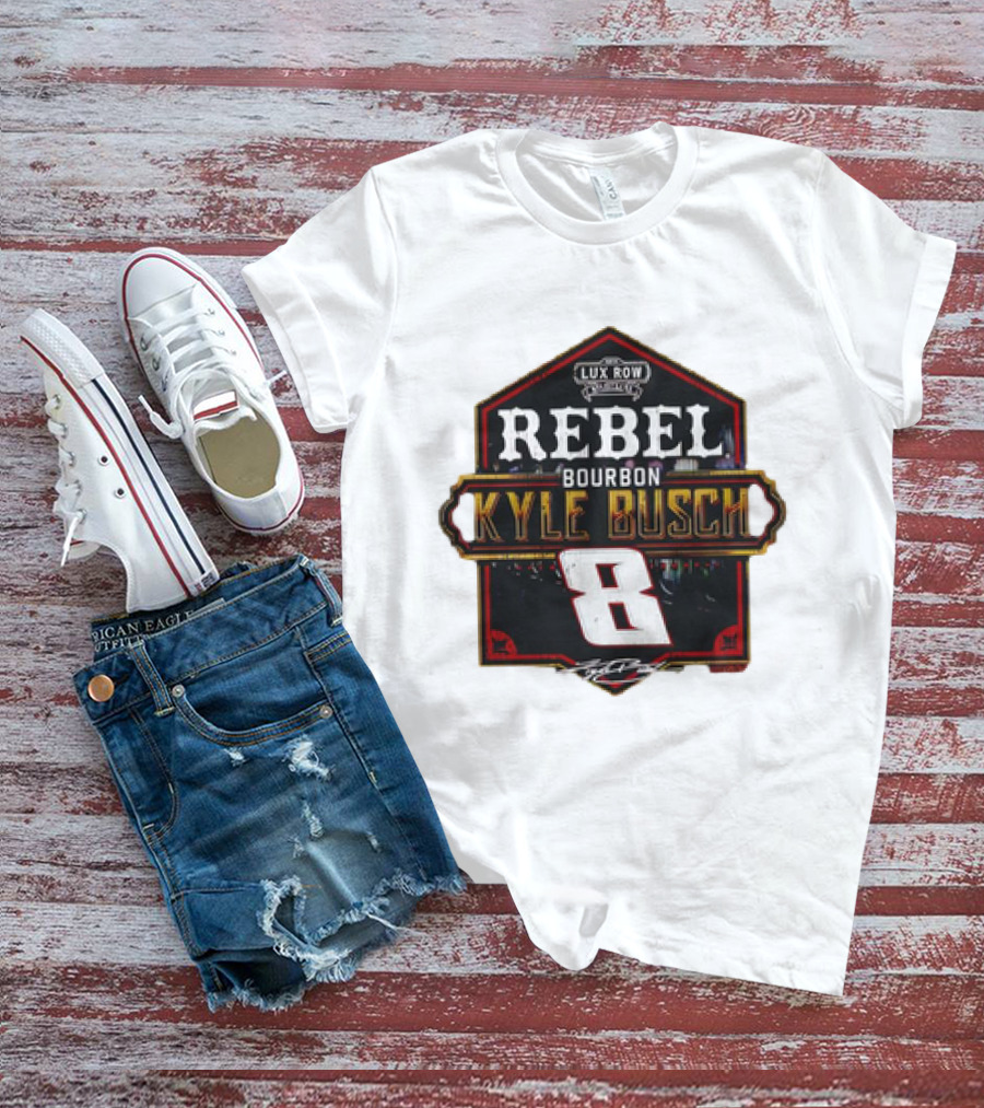 Kyle Busch Rebel Bourbon Lux Row NASCAR 8 T-Shirt
