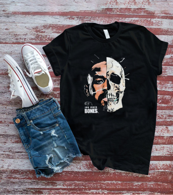 Jon Jones Bones UFC Split Face Skull T-Shirt