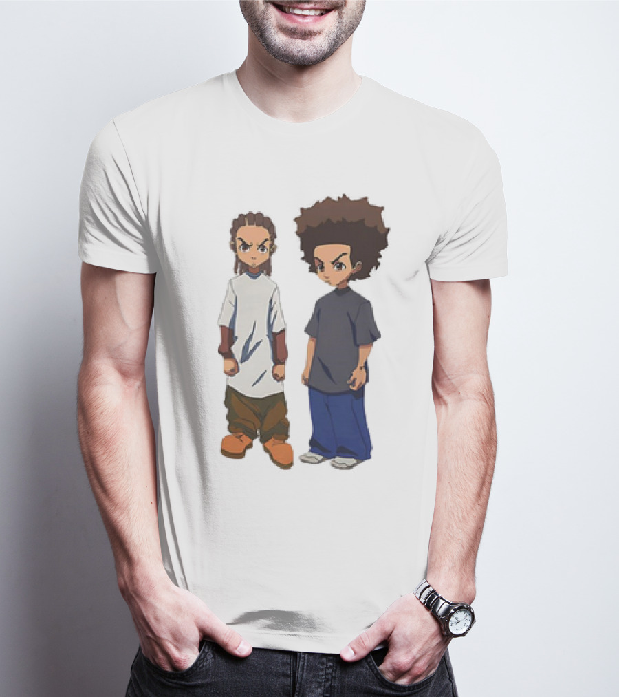 The Boondocks Huey And Riley Duo T-Shirt