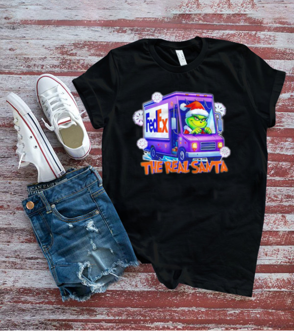 The Real Santa Grinch FedEx Truck Christmas Delivery T-Shirt