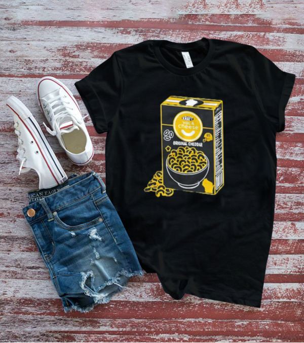 Kraft YAC ‘N Cheese Original Cheddar Box With Smiley Face T-Shirt