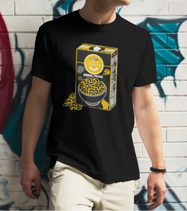 Kraft YAC ‘N Cheese Original Cheddar Box With Smiley Face T-Shirt