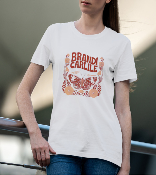 Brandi Carlile Butterfly Floral T-Shirt