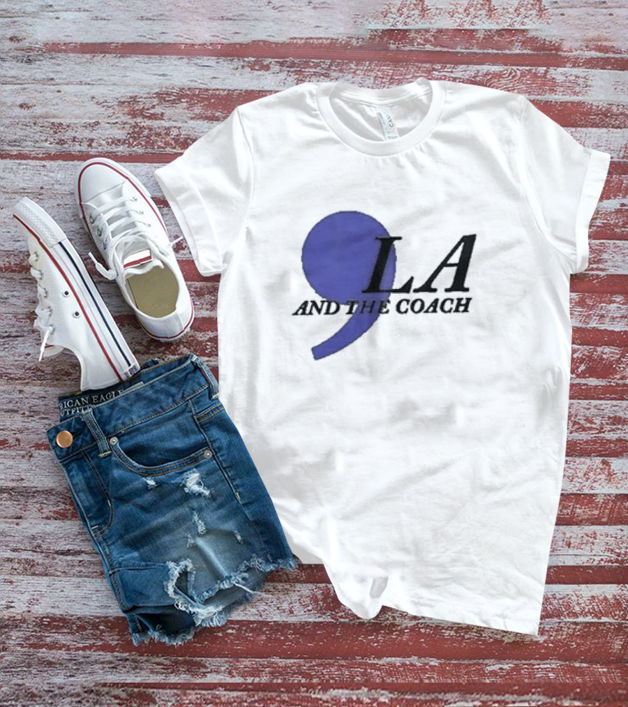 Comma LA And The Coach Retro Style Purple T-Shirt