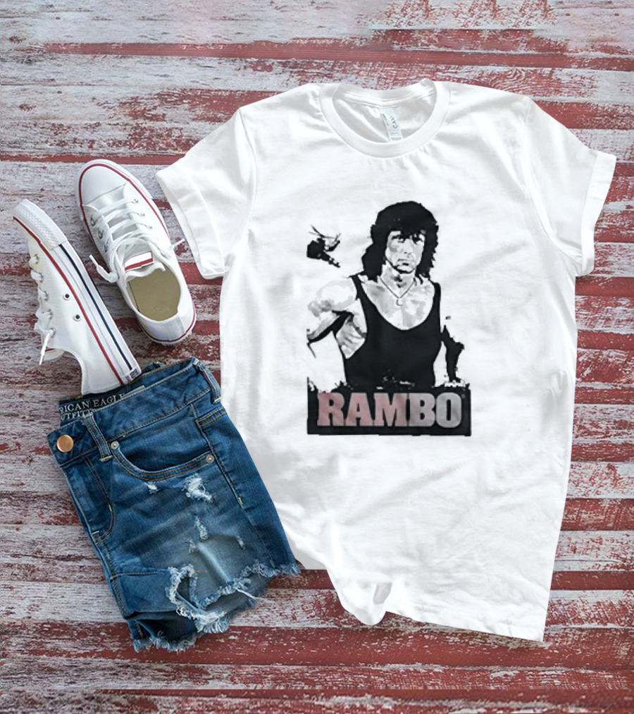Rambo First Blood Black Tank T-Shirt