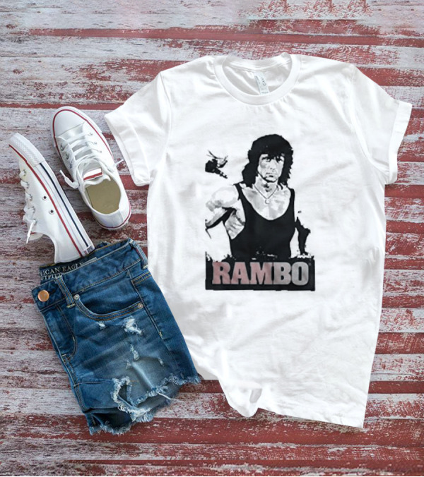 Rambo First Blood Black Tank T-Shirt
