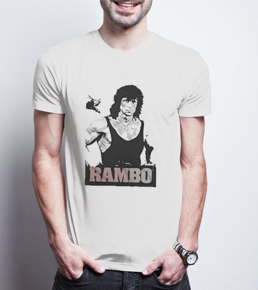 Rambo First Blood Black Tank T-Shirt