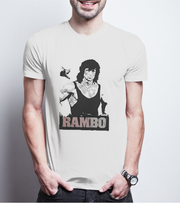 Rambo First Blood Black Tank T-Shirt