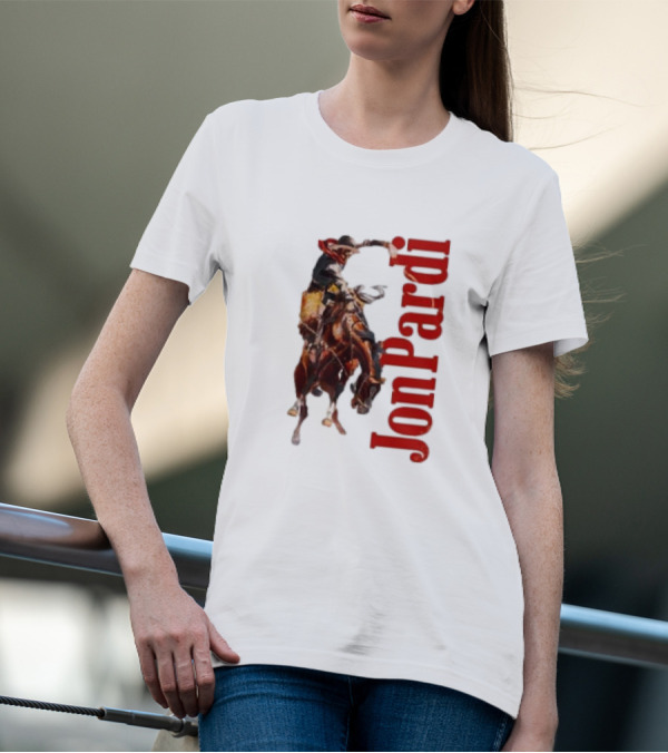 Jon Pardi Cowboy Riding Bronco Wild West T-Shirt