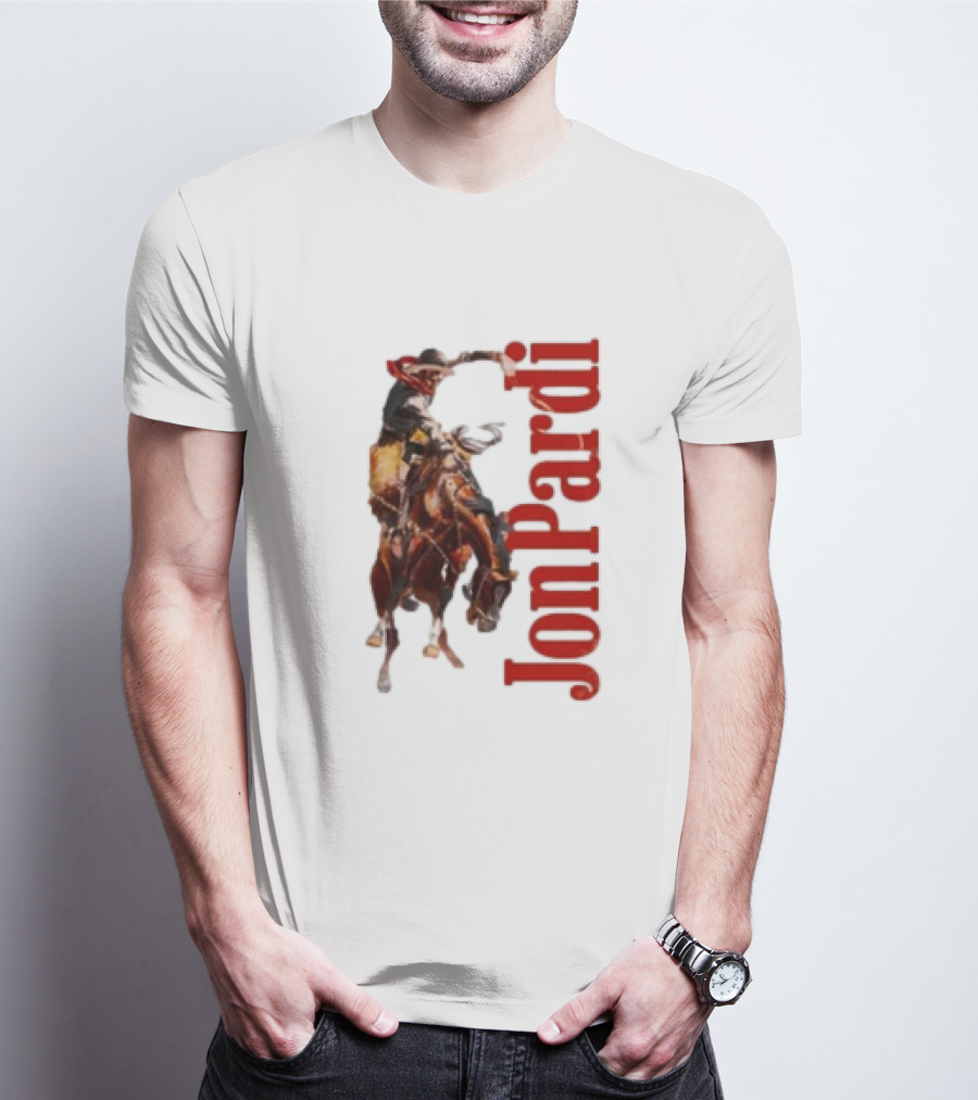 Jon Pardi Cowboy Riding Bronco Wild West T-Shirt