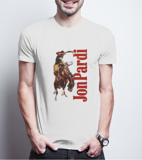 Jon Pardi Cowboy Riding Bronco Wild West T-Shirt