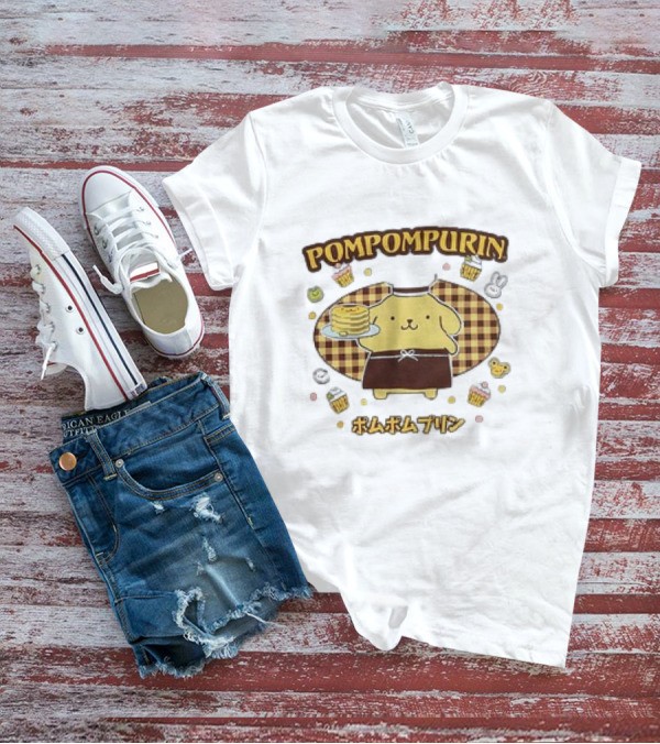 Pompompurin Sweet Pancake Delight With Cute Desserts T-Shirt