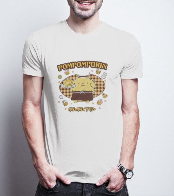 Pompompurin Sweet Pancake Delight With Cute Desserts T-Shirt