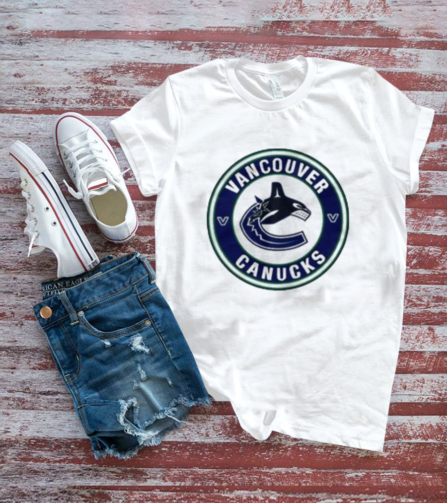 Vancouver Canucks Round Blue Orca T-Shirt