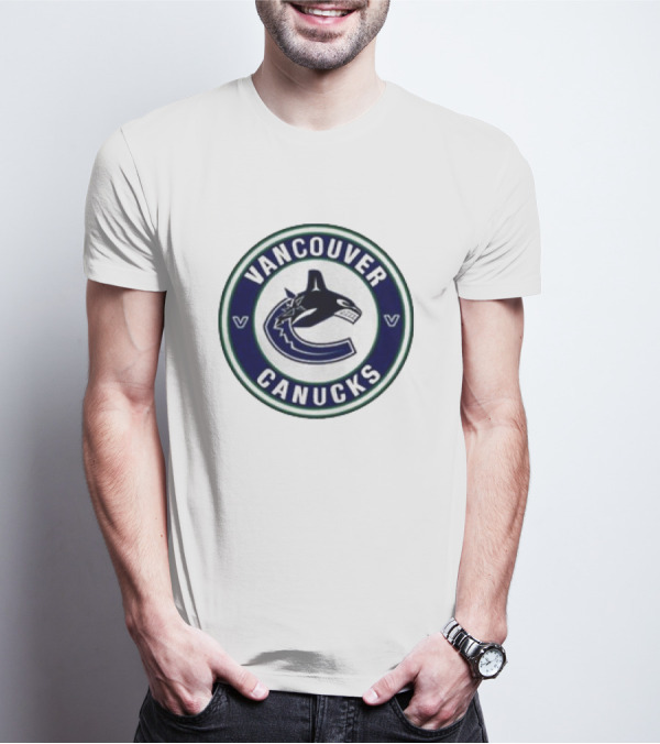 Vancouver Canucks Round Blue Orca T-Shirt