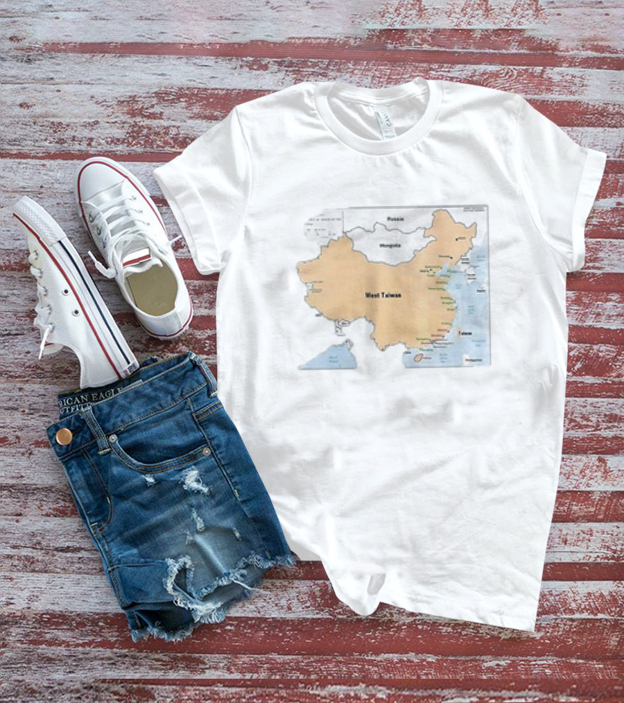 Terrible Maps West Taiwan Parody Map T-Shirt