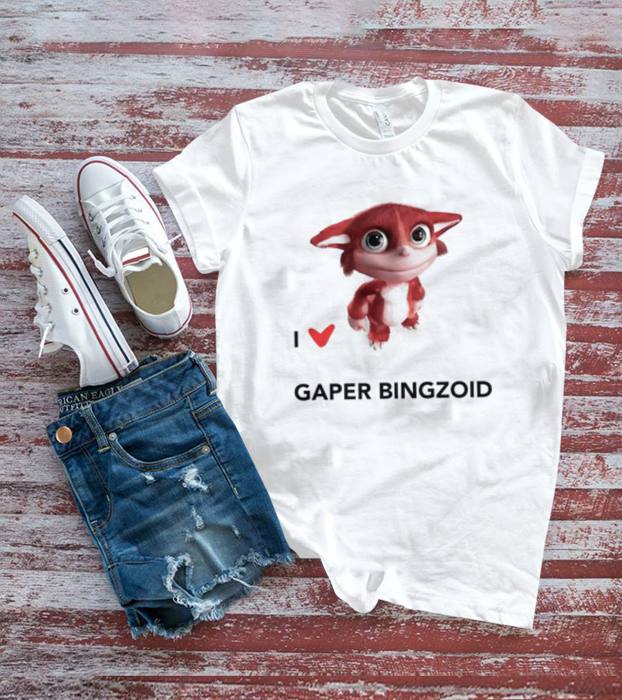 I Love Gaper Bingzoid Cute Red Creature T-Shirt