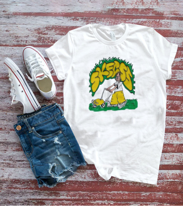 Skegss Lawn Mower Cartoon Graphic Classic T-Shirt