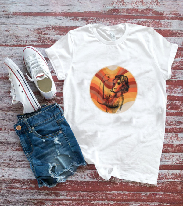 Strong Women Empower International Women's Day Feminism Retro Vintage T-Shirt