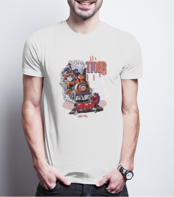Tiger Express Steamrolls SMU Mustangs Clemson Victory T-Shirt