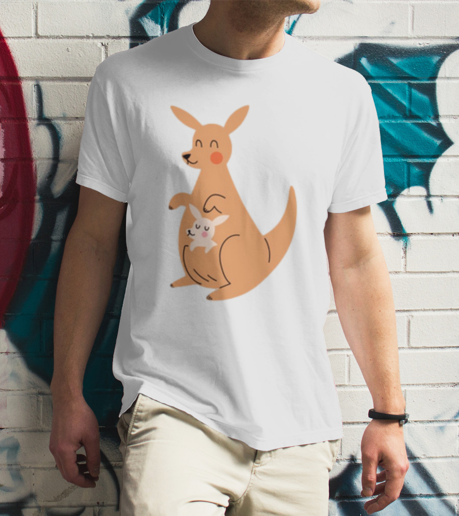 Mothers Day Kangaroos Cute Joey And Mum T-Shirt