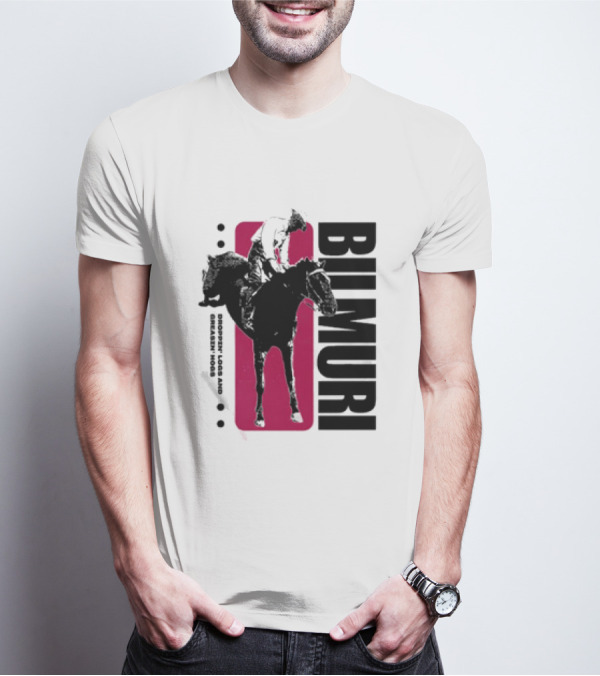 Bilmuri Horse Dropzn Logs And Greasin’ Hogs Riding T-Shirt