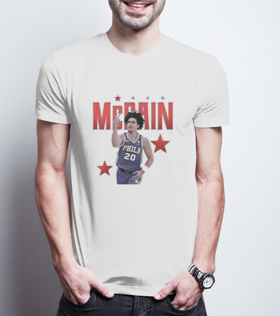 Jared McCain Philly 20 Red Stars Philadelphia Basketball T-Shirt