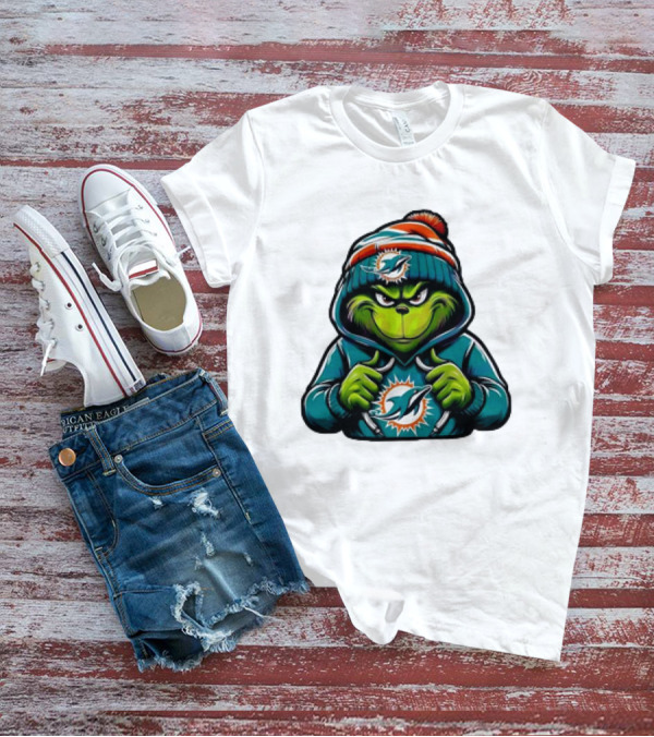 Retro Grinch Miami Dolphins NFL Hoodie Character T-Shirt